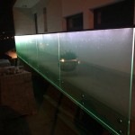 balustrada sticla banda led